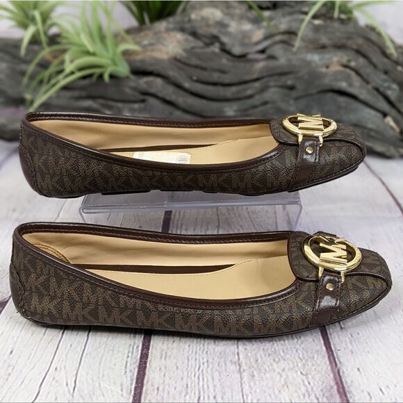 Michael Kors Fulton Studded Logo Moccasin Flats - Picture 4 of 13